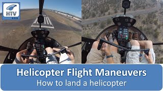 How to Land a Helicopter  Normal Approach to a Hover Helicopter Landing [upl. by Acirem]