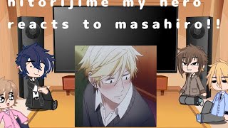 hitorijime my hero reacts to masahiro Punk [upl. by Ahseal]