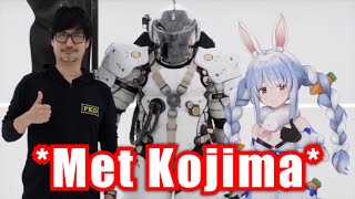 Pekora Met Hideo Kojima IRL【HololiveUsada Pekora】 [upl. by Nanice]