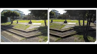 Stereoscopic video test crosseye [upl. by Eniamirt]