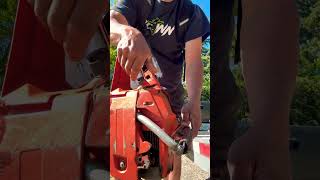 I Share My Sequence For Starting Any Chainsaw Flooded Cold or Hot ✅ chainsaw startup treeworker [upl. by Fischer]