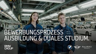 Bewerbungsprozess Ausbildung amp duales Studium I BMW Group Careers [upl. by Odella441]