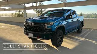 2022 Silverado ZR2 Borla ATAK Muffler [upl. by Missy632]