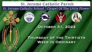 Catholic Mass Today  Daily Mass  St Jerome Catholic Church and School Live Stream [upl. by Siurad281]