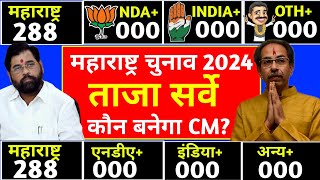 Maharashtra Vidhansabha chunav 2024 Maharashtra Assembly Election Opinion Poll 2024 NDA vs MVA [upl. by Namreh]