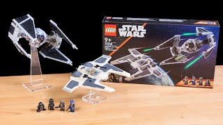 LEGO Star Wars Fang Fighter vs TIE Interceptor REVIEW  Set 75348 [upl. by Lynelle]