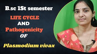 Life Cycle And Pathogenecity Of Plasmodium Vivax Plasmodium vivax full notes BSc zoology Hons [upl. by Neerbas]