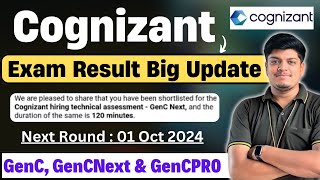 Cognizant Exam Result Out  GenC GenCPro GenCNext  Next Round  Cognizant Interview Free Prep [upl. by Vaclava]