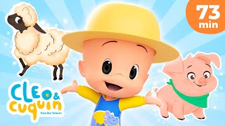 En la granja de Cuquin 🧑‍🌾🚜 y más canciones infantiles con Cleo y Cuquín [upl. by Ahsi]