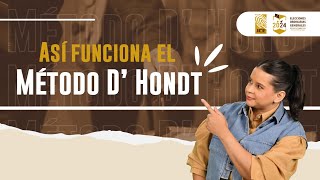 Así funciona el Método D’Hondt ¿Ya lo conocías [upl. by Yenaj]