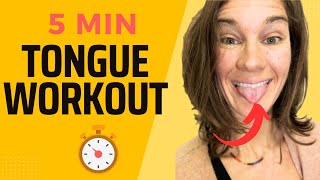 5 Minute Tongue Exercises for Speech and Swallowing [upl. by Rob]