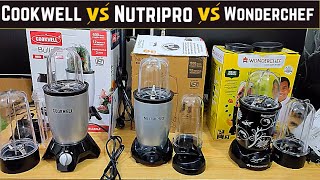 Cookwell vs Wonderchef vs Nutripro Juicer Mixer Grinder detail comparison review which one is best [upl. by Fatsug722]