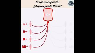 GRUPO SANGUINEO Y FACTOR ¿A QUIÉN PODEMOS DONAR SANGRE [upl. by Cointon306]