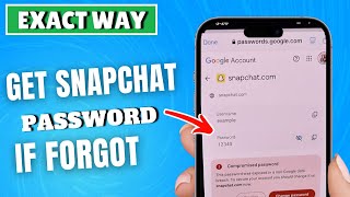 Forgot Snapchat password how to change Snapchat password 2024 [upl. by Nomyar760]