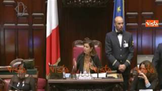 Boldrini espelle Di Battista quotusa toni inaccettabiliquot [upl. by Hadias]