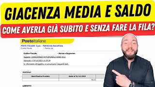 GIACENZA MEDIA Poste 2024 come ottenerla subito e senza fare file [upl. by Carr]