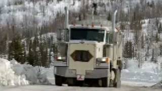 2006 winter ice road NWT Canada [upl. by Etteuqaj]