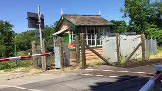 Tisbury West Level Crossing Wiltshire Saturday 30062018 [upl. by Garap]