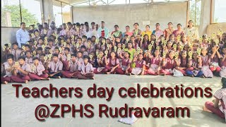 Teachers day celebrations  ZPHS Rudravaram [upl. by Melliw]