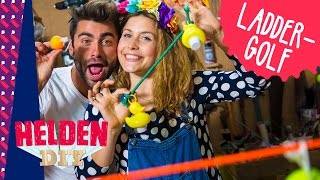 ⛳ Knutsel een laddergolfspel met Sieg en Maureen  Helden DIY [upl. by Boudreaux]