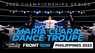 Maria Clara Dance Troupe  Team Division  FRONT ROW  World of Dance Philippines 2023  WODPH2023 [upl. by Bradan685]