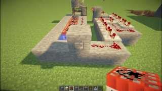 Minecraft Tutorial Steinschleuder weite Einstellbar  riesige Reichweite German  HD [upl. by Bremen]