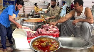 JAVED NIHARI RECIPE  Most Famous Nihari In Karachi  Amazing Street Food of Pakistan [upl. by Sonnnie]