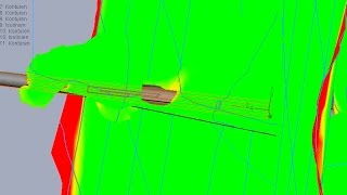 Flow SImulation  Shockwave And Condesation In Airbraking Mode [upl. by Corinna]