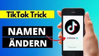 TikTok Benutzername ändern  Namen ändern ✅ [upl. by Tabatha]