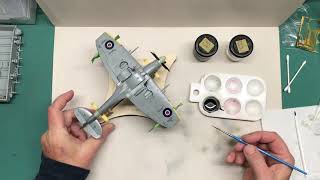 Airfix 148 Spitfire Mk XII Part 7 [upl. by Acireh]