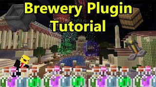 Minecraft Brewery Plugin Tutorial  Beer Vodka Alcohol  Minecraft 120   Towny Server [upl. by Mosra]