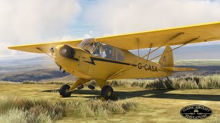 Bush Flying in the Classic Aircraft Simulations Piper J3 Cub  Microsoft Flight Simulator [upl. by Pearson]