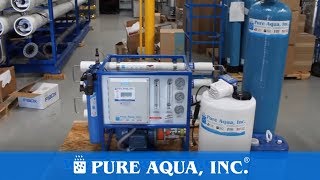 Commercial Seawater Reverse Osmosis Machine Kenya 1300 GPD  wwwPureAquacom [upl. by Athiste416]