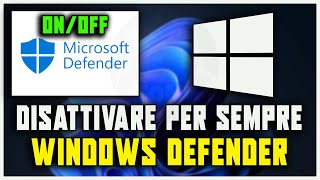 COME DISATTIVARE PER SEMPRE E COMPLETAMENTE LANTIVIRUS SU WINDOWS 10 E 11  Windows Defender OFF [upl. by Hiram]