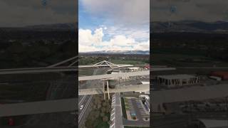 Flying through the bridge at Christchurch airport NewZealand MSFS [upl. by Atig]