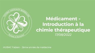 Prérentrée LAS 2 2022  Introduction à la chimie thérapeutique ⚗️ [upl. by Arotahs]