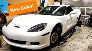 Widebody Corvette New Color  C6 Corvette Build Update [upl. by Aileen]