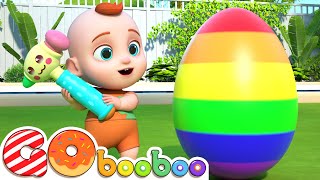 Surprise Eggs Kids Songs  Gobooboo  Nursery Rhymes [upl. by Ahilam]