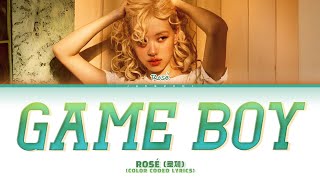 ROSÉ 로제 game boy Color Coded Lyrics [upl. by Adoree]