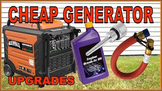 Cheap Generator Upgrades How To First Oil Change Magnetic Dipstick Oil Drain Hose [upl. by Bordy760]