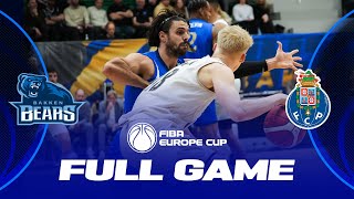 Bakken Bears v FC Porto  Full Basketball Game  FIBA Europe Cup 202324 [upl. by Ynamad]