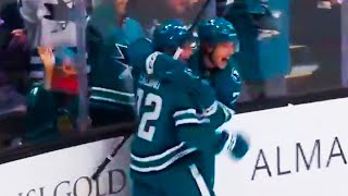 Macklin Celebrini First NHL Goal  San Jose Sharks vs St Louis Blues 2024 NHL Highlights [upl. by Ihdin]