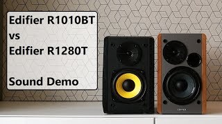 Edifier R1010BT vs Edifier R1280T  Sound Demo [upl. by Cut]