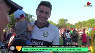 Entrevista 3  Sportivo Azucarero Campeón Liga Acevalense 2024 [upl. by Ezzo417]