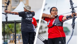 Roua Ben Abdelkader v Jana Ali – Recurve women semifinal 2  Nabeul 2023 African Championships [upl. by Julian]