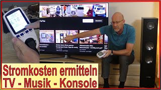 Stromkosten ermitteln  TV Musik Spielekonsole  3 Tage Verbrauchsmessung  Stromkosten Messgerät [upl. by Dukey141]