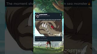 shanks save luffy from sea monster😈💀🔥 amvedit shortsviral shank onepace luffy amveditcapcut [upl. by Bibbye]