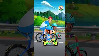 Cycle raceএর গান  Tour de France Shorts ChuChuTV BanglaRhymes BicycleRace tourdefrance2024 [upl. by Peckham]