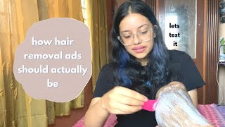 testing whether shaving or hair removal cream is better for women   3 week review  satshyaa [upl. by Askari576]