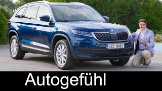 Skoda Kodiaq FULL REVIEW test driven allnew SUV neu Style amp Ambition 14 TSI  Autogefühl [upl. by Neerak]